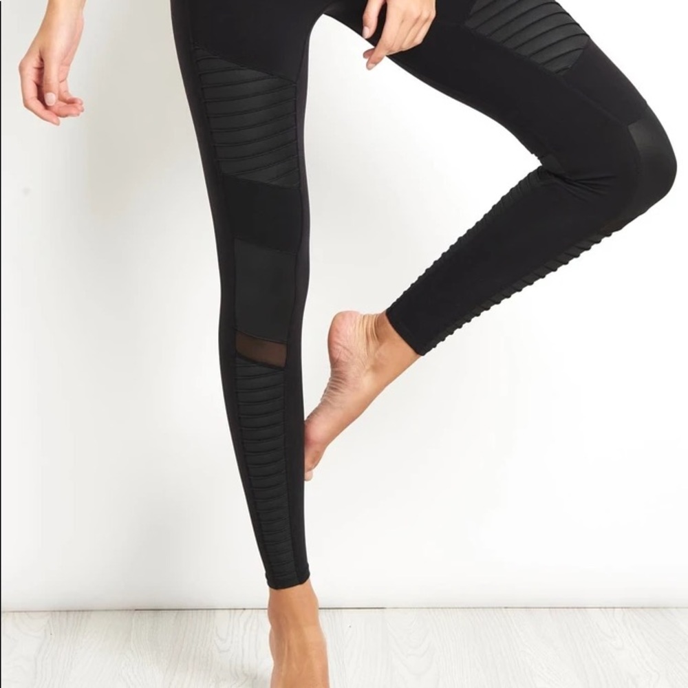 Alo Black Moto Leggings